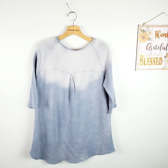 Free People Afternoon Blue Ombre distresse… - Picture 3 of 5